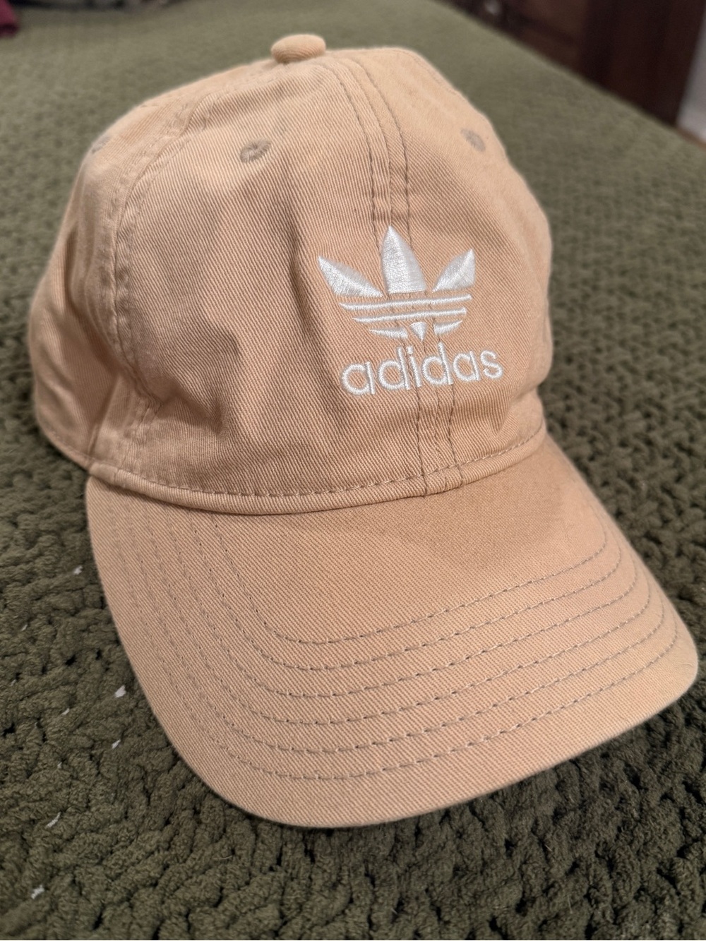 Adidas Beige Cap with White Embroidery